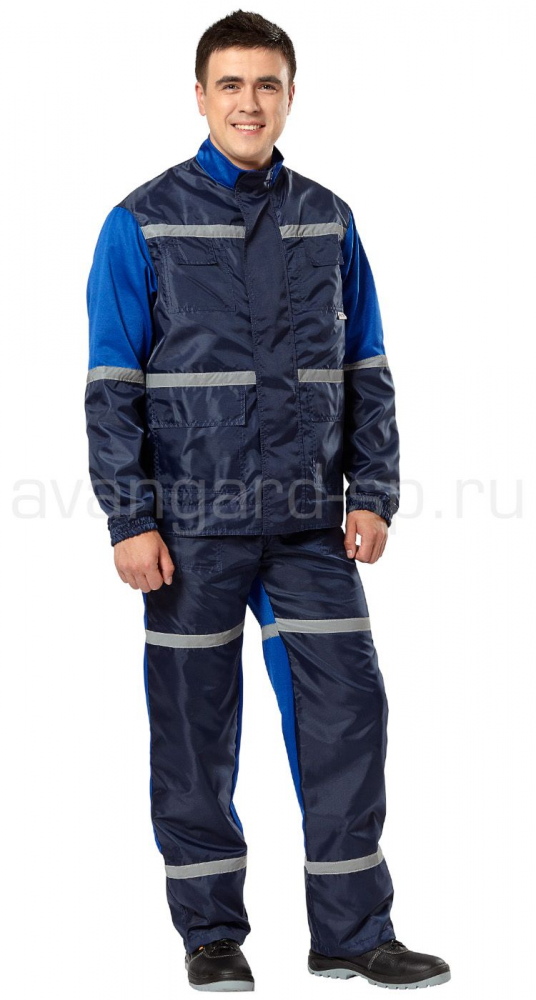 Костюм АВТОТЕХНИК с п/к (цв.василек+синий)