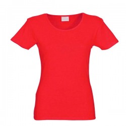 Футболка женская пл. 160 г/м красная